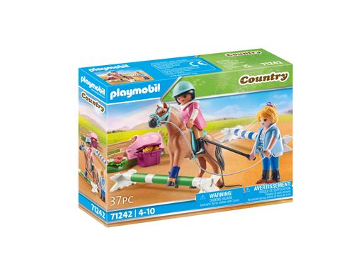 Playmobil Country 71242 Cavalière et Cheval avec Monitrice