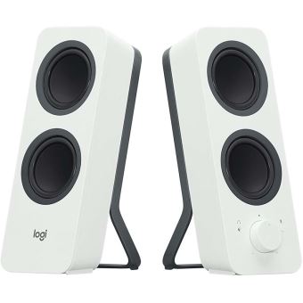 2 enceintes Bluetooth Logitech Z207 Blanches - 1