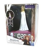 Réveil avec Veilleuse en 3D Lexibook Reine des Neiges Elsa et effets sonores