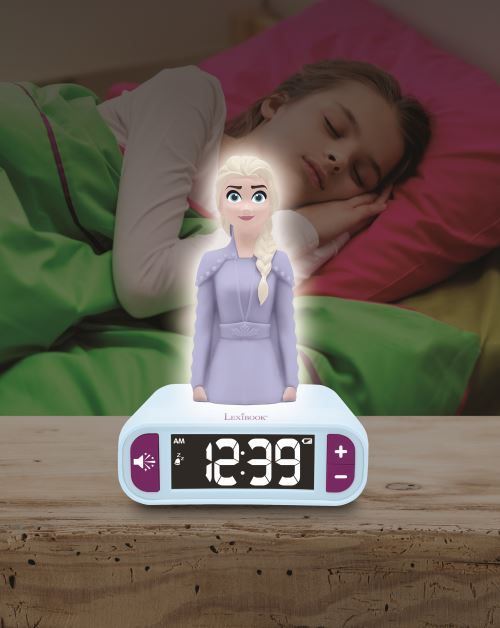 LEXIBOOK Réveil veilleuse projecteur enfant Disney La Reine des neiges