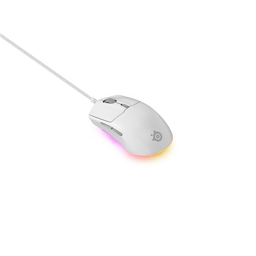 Souris Gaming filaire SteelSeries Rival 3 Gen 2 Blanc