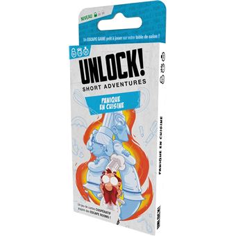 Jeu d'ambiance Asmodee Unlock! Short Adventure 1 : Panique en cuisine