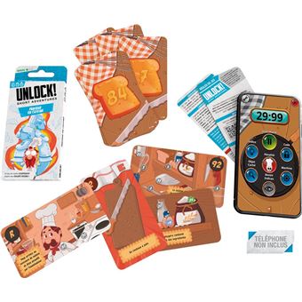 Jeu d'ambiance Asmodee Unlock! Short Adventure 1 : Panique en cuisine