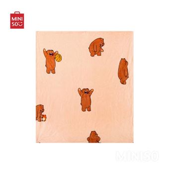 Oreiller et couverture 2 en 1 Miniso We Bare Bears Grizzly