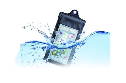 Temium Waterdichte Hoes Zwart voor Smartphone