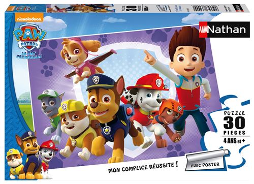 Puzzle 30 pièces : Pat'Patrouille à la rescousse Paw Patrol Ravensburger Nathan - vue 2