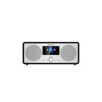 Radio Panasonic RF-D40EG-K Noir et Aluminum Brossé - 1