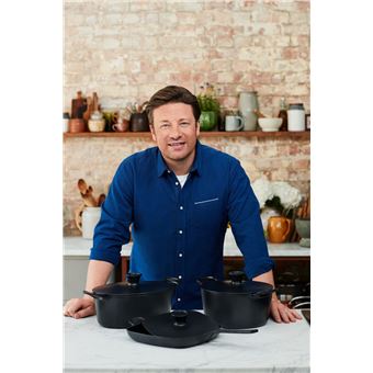 Jamie Oliver premium fonte d'acier poêle grill 25 x 25cm, Autre poêles et  casseroles