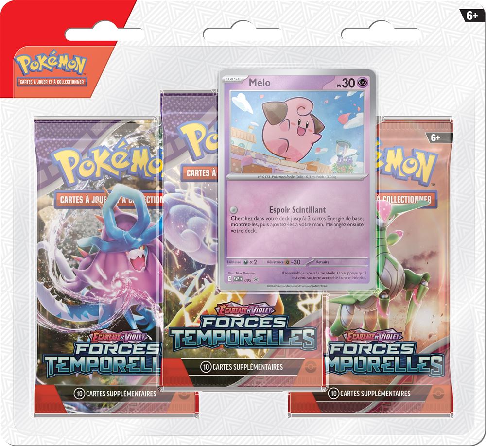 Carte à collectionner Pokémon EV05 Forces Temporelles pack 3 boosters