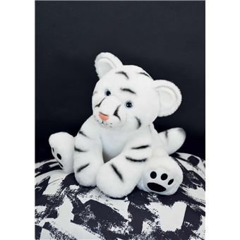 Peluche Histoire d'Ours Bébé Tigre 25 cm Blanc