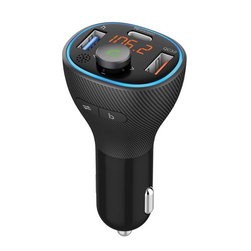 Transmetteur FM Bluetooth LED Wefix kit mains libres - vue 2