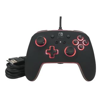 Manette filaire améliorée pour Nintendo Switch Acco Spectre Noir