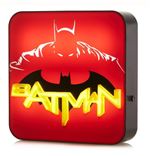 Lampe d'ambiance de bureau Applique murale 3D Batman Noir, rouge et jaune