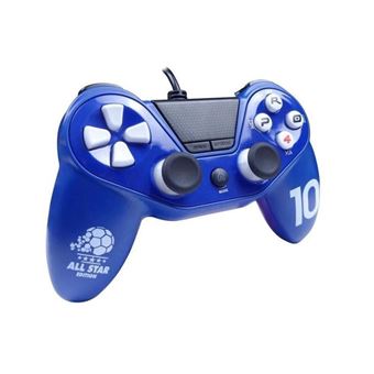 Manette de jeu filaire Subsonic Bleu pour PC et PS4