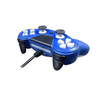 Manette de jeu filaire Subsonic Bleu pour PC et PS4