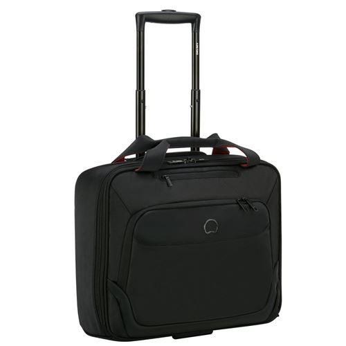 Valise cabine Delsey Parvis Plus 2 roues Noir Malette pilote