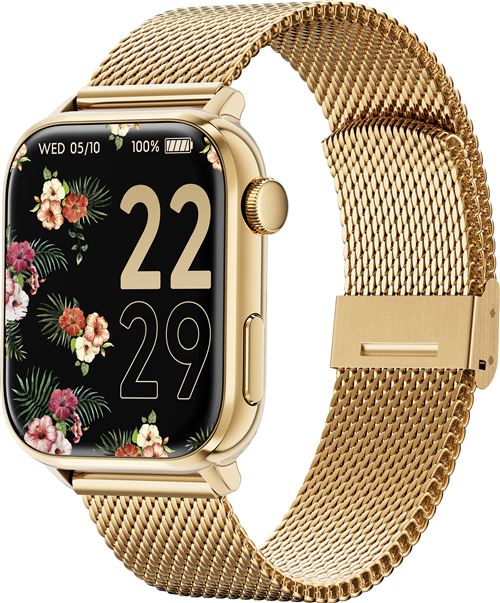 Montre Connectée Ice-Watch Ice Smart 2.0 Bluetooth Or Avec Bracelet Milanais Doré