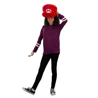 Casquette peluche Tomy Super Mario Rouge 40 cm