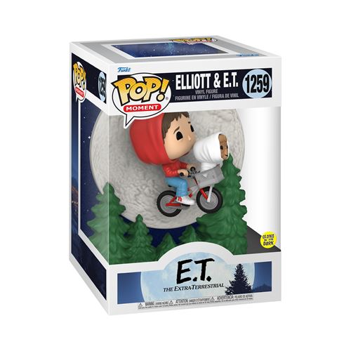 Figurine Funko Pop Moment Elliot and E.T. Flying Glow  - Funko reconditionné disponible sur Fnac