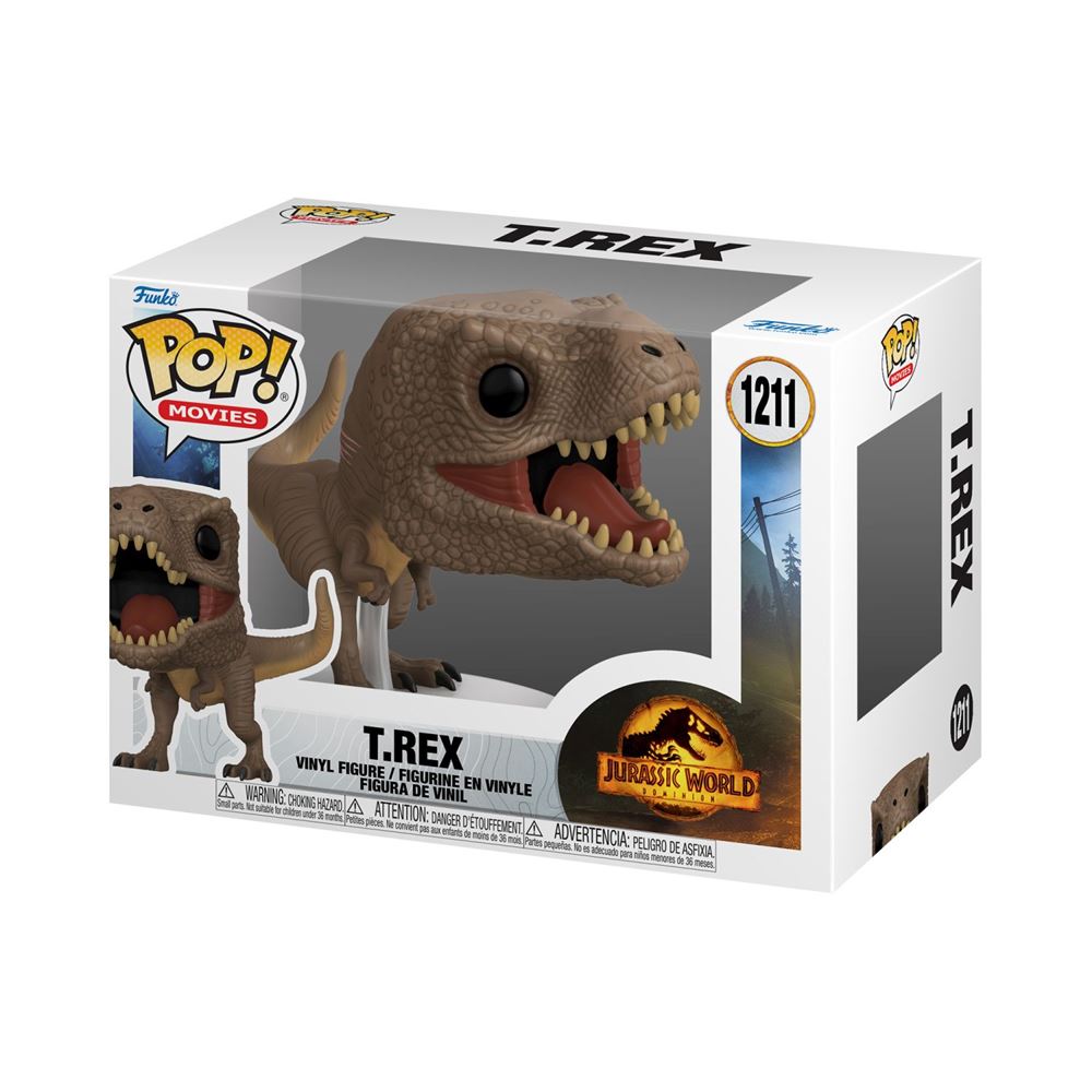 Petit prix de 4,00€ au lieu de 10,51€ ! 🧸 Funko Pop! Movies: Jurassic Park - Tyrannosaurus - Figurine en Vinyle à Collectionner - Idée de Cadeau - Produits Officiels