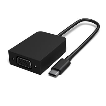 Câble Microsoft USB Type-C vers VGA Noir pour Surface Book 2