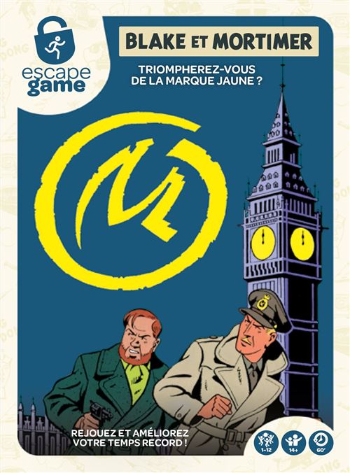 Cartamundi Jeu D'Escape Game Blake Et Mortimer