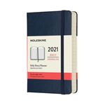 Agenda 2021 journalier Moleskine Rigide petit format Bleu