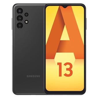 Pack Smartphone Samsung Galaxy A13 6.6" Double SIM 64 Go Noir + Coque Samsung Transparent