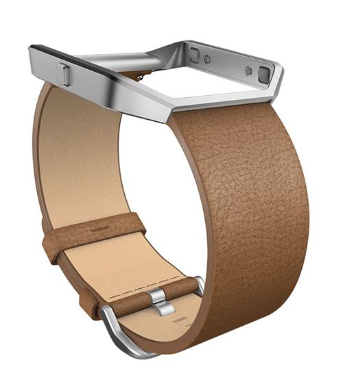 Fitbit Leather Band + Frame - brassard