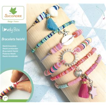 Kit de fabrication de bracelets pour enfants Bijoux perlés personnalisés DIY  Girls Bracelet nom de perle Heishi Faites votre propre Artisanat  Saint-Valentin -  France