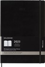 Agenda scolaire Moleskine 2022 2023 Semainier Pro Vertical A4 Rigide Noir