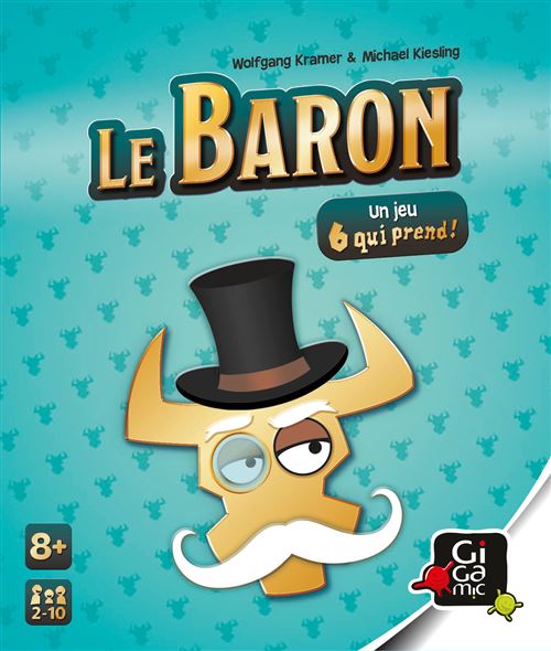 Jeu d’Ambiance Gigamic Le Baron – Jeu de Cartes Tactique 6 Qui Prend - vue 1