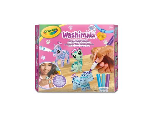 Crayola Multicolore Jeu Créatif Washimals Coffret 3 Animaux Pastel