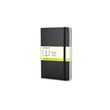 Carnet classique format de poche Moleskine A pages blanches Couverture rigide Noir