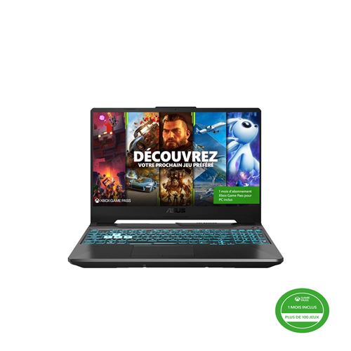 Pc Portable Gaming Asus Tuf A15-tuf506qm-hn115w 15,6" Amd Ryzen 7 16 Go Ram 512 Go Ssd Noir Graphite + 1 Mois D'abonnement Xbox Game Pass