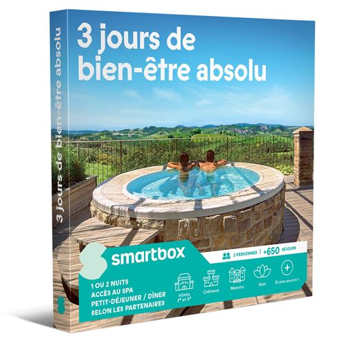 Coffret cadeau SmartBox 3 jours de bien-être absolu