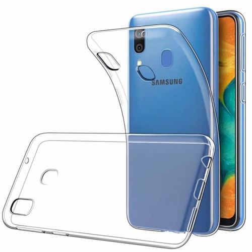 Coque en silicone On Earz Mobile Gear pour Samsung Galaxy A20 Transparent