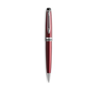 WATERMAN Expert Stylo bille, rouge foncé, recharge bleue pointe moyenne, Coffret cadeau