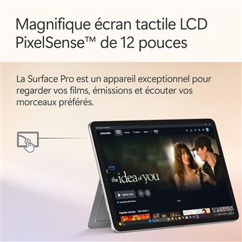 PC Hybride 2-en-1 Microsoft Surface Pro 12" Ecran Tactile Copilot+ PC Qualcomm® Snapdragon® X Plus 16 Go RAM 512 Go SSD Platine