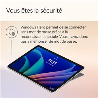 PC Hybride 2-en-1 Microsoft Surface Pro 12" Ecran Tactile Copilot+ PC Qualcomm® Snapdragon® X Plus 16 Go RAM 512 Go SSD Platine