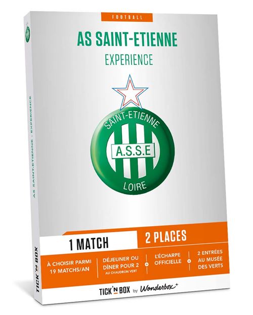 Coffret cadeau Tick’nBox As Saint Etienne Expérience Fnac