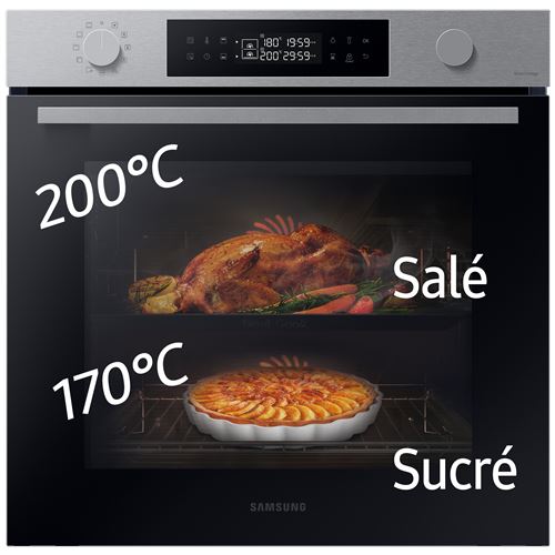 Four Encastrable Samsung NV7B4450VAS – 76L, Pyrolyse, Twin Convection - vue 3