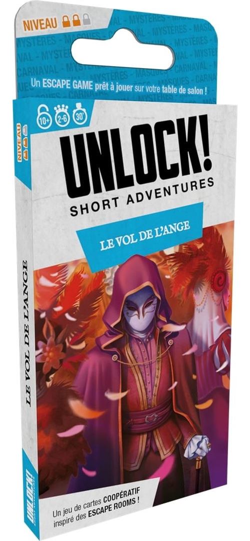 Boite de Jeu d'escape game Asmodee Unlock Short Adventure Le vol de l'ange