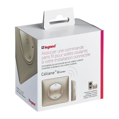 Commande sans fil connectée Legrand Céliane with Netatmo Titane