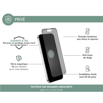 Protège écran Plat iPhone XR / 11 Eco-conçu avec kit de pose