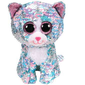 Peluche Ty Flippables Taille M Whimsy le chat 23 cm