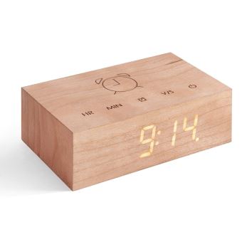 Réveil Gingko Flip Click Clock Cerise