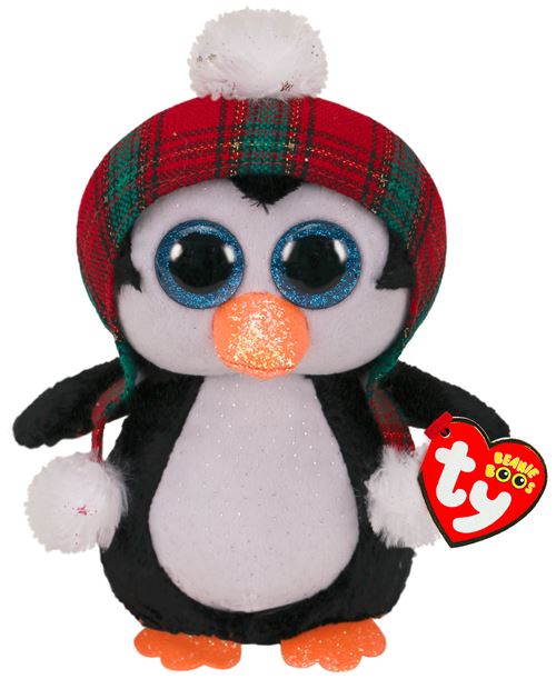 Peluche Ty Beanie Boo's Small Pingouin de Noël