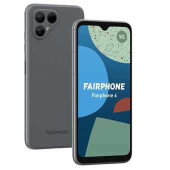 Pack Smartphone Fairphone 4 6.3" Double SIM 5G 128 Go Gris + Coque Gris