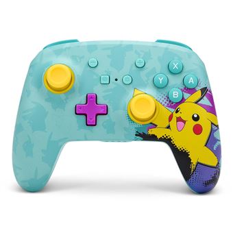 Manette sans fil améliorée pour Nintendo Switch Acco Edition Pikachu Paint